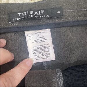 Tribal stretch Extensible Women’s Gray Dress Pants Size 4